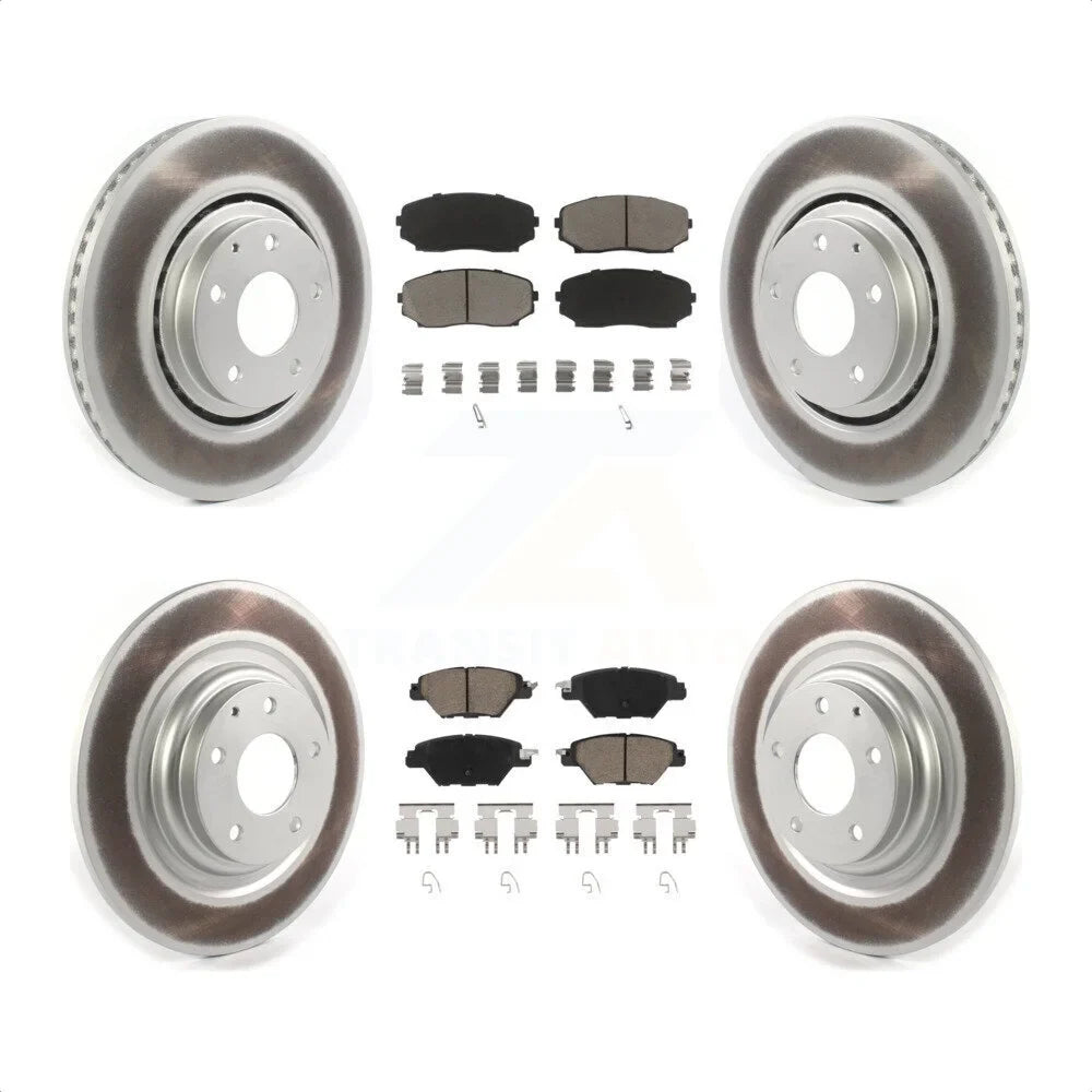 Ceramic Coated Mazda Rear For Pads 2016-2022 Kit - Auto And Disc Transit Front Brake CX-9 KGC-100728 Rotors