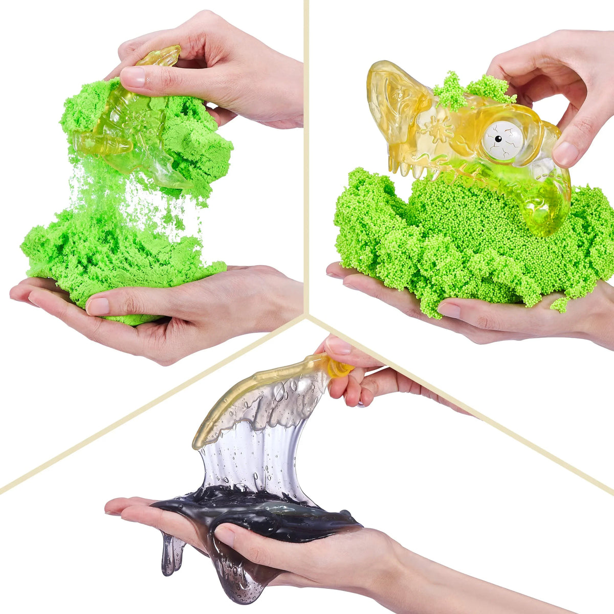 Island Discovery Toy, Smashers Skull Figurines, by Sand and Over 5+ Mini Slime, Dinosaur (T-Rex) 30 Giant ZURU Surprises, and Toys, with Eggs More Age Dino Prehistoric