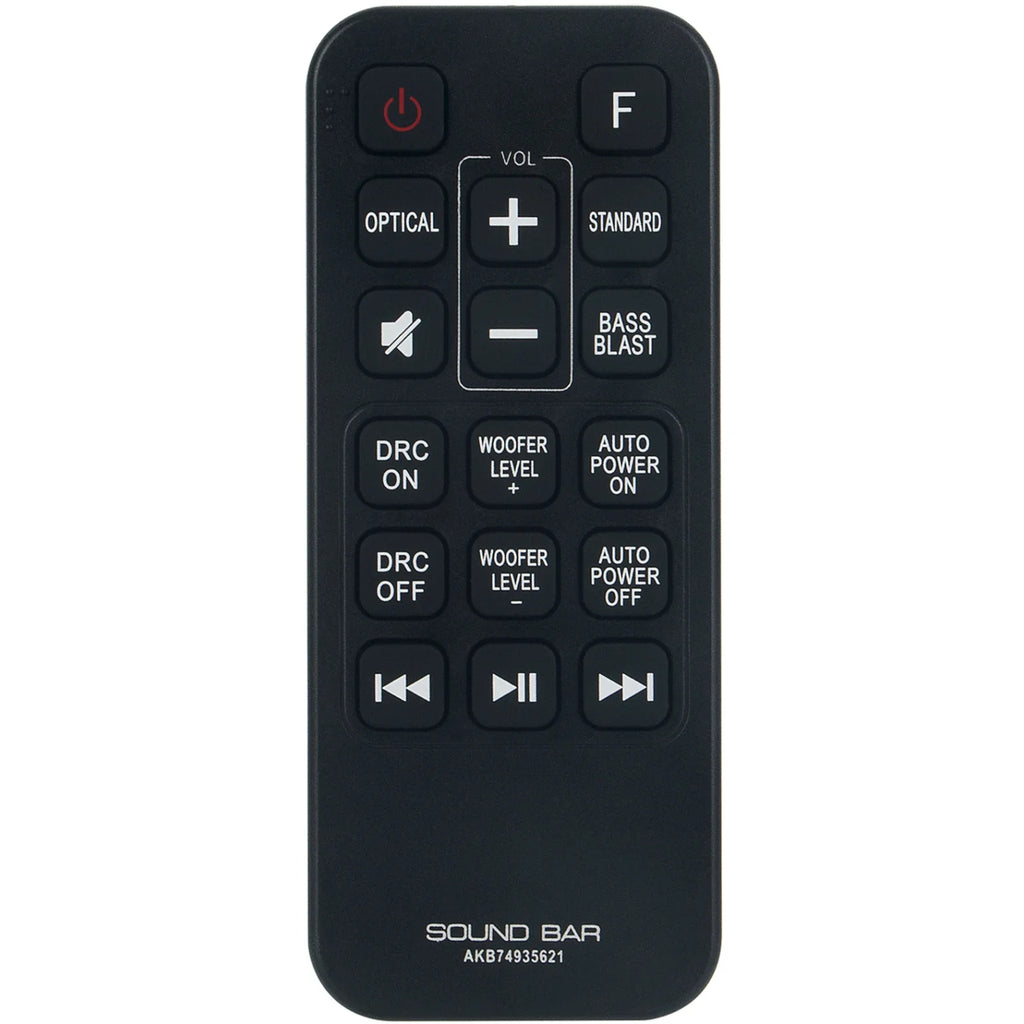 Bar Wireless Control for AKB74935621 LG Remote Sound SPJ2B-W Replacement SJ2