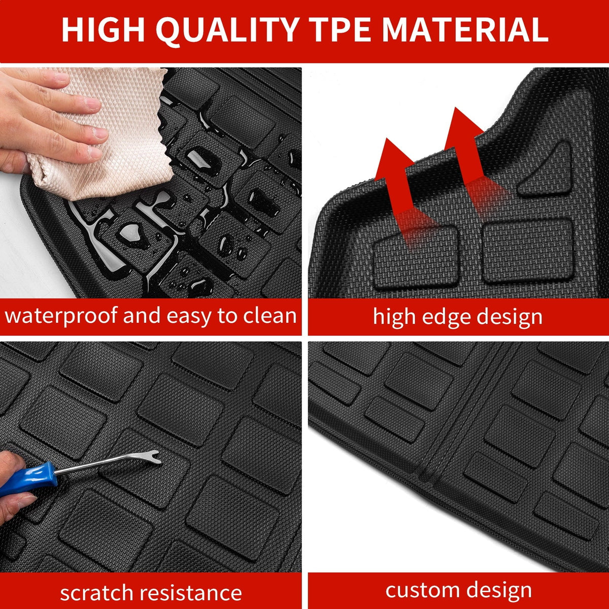 Trunk Mat Car Cr-v Seat 2024 2023 Honda Accessories 2024 Protector CRV Fuel 2024 Cargo Fit Cover Back Liner Honda mats