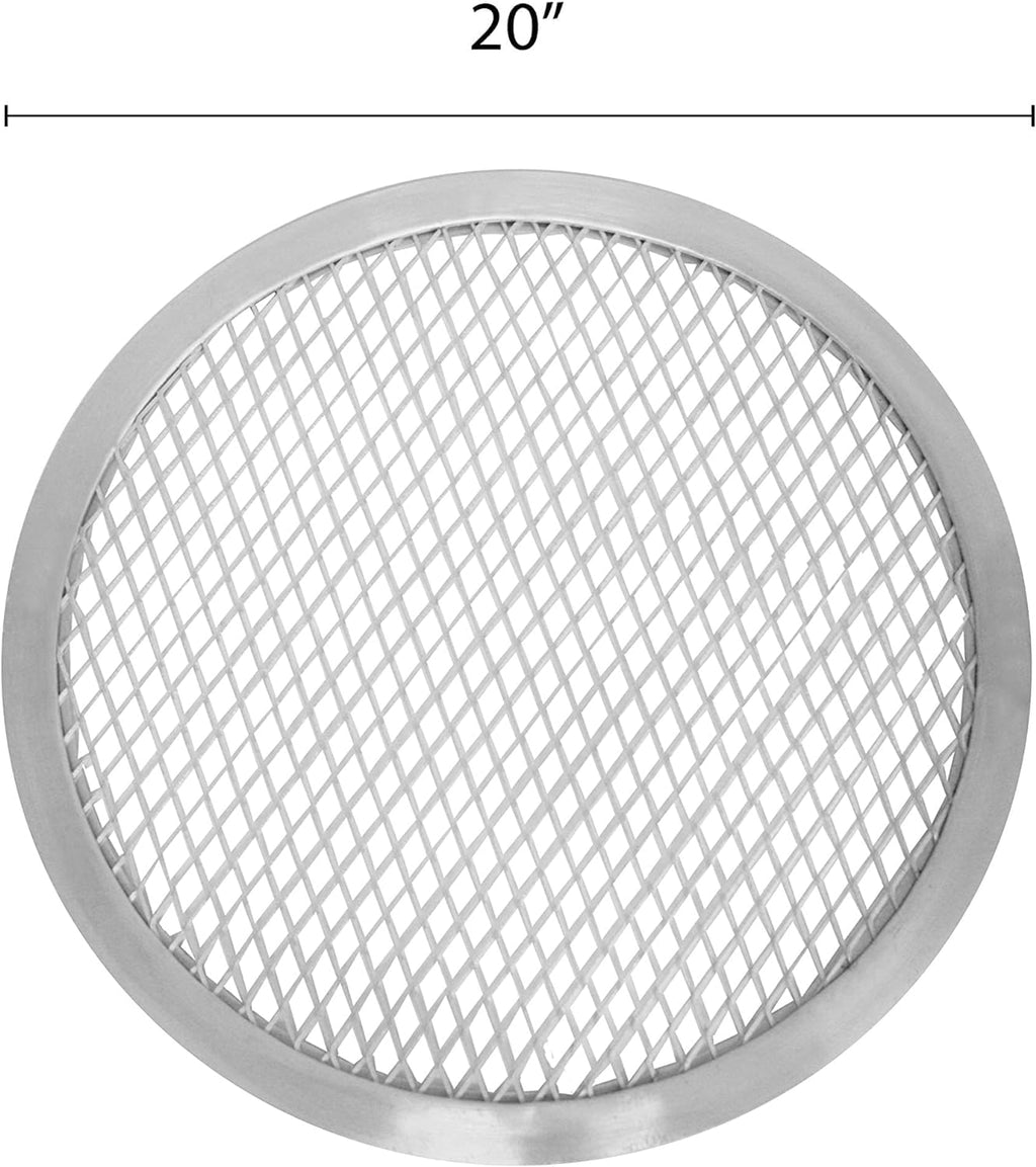 Rim- Home Baking Round Baking Tray of TrueCraftware- for Kitchen Pan Set Aluminum Screen Bakeware Tray Pizzeria Pizza Screen Round & Pizza 2 Restaurants 20” Pizza Seamless