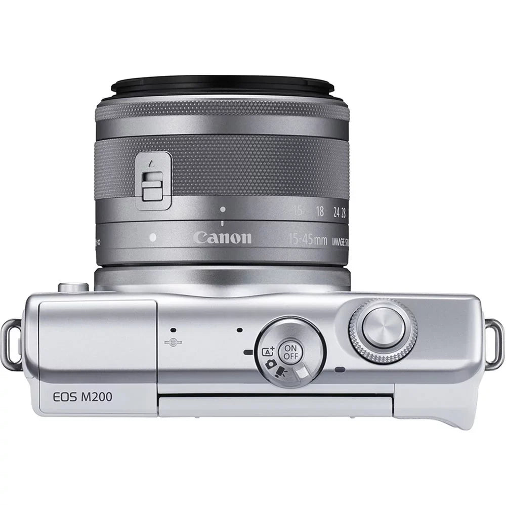 '+ and + Filter More Color Card M200 55-200mm (White) Mirrorless + Card Reader Kit 15-45mm with + + Kit Filter (3700C009) + 64GB EOS Battery Canon Charger + Lenses Camera LPE12