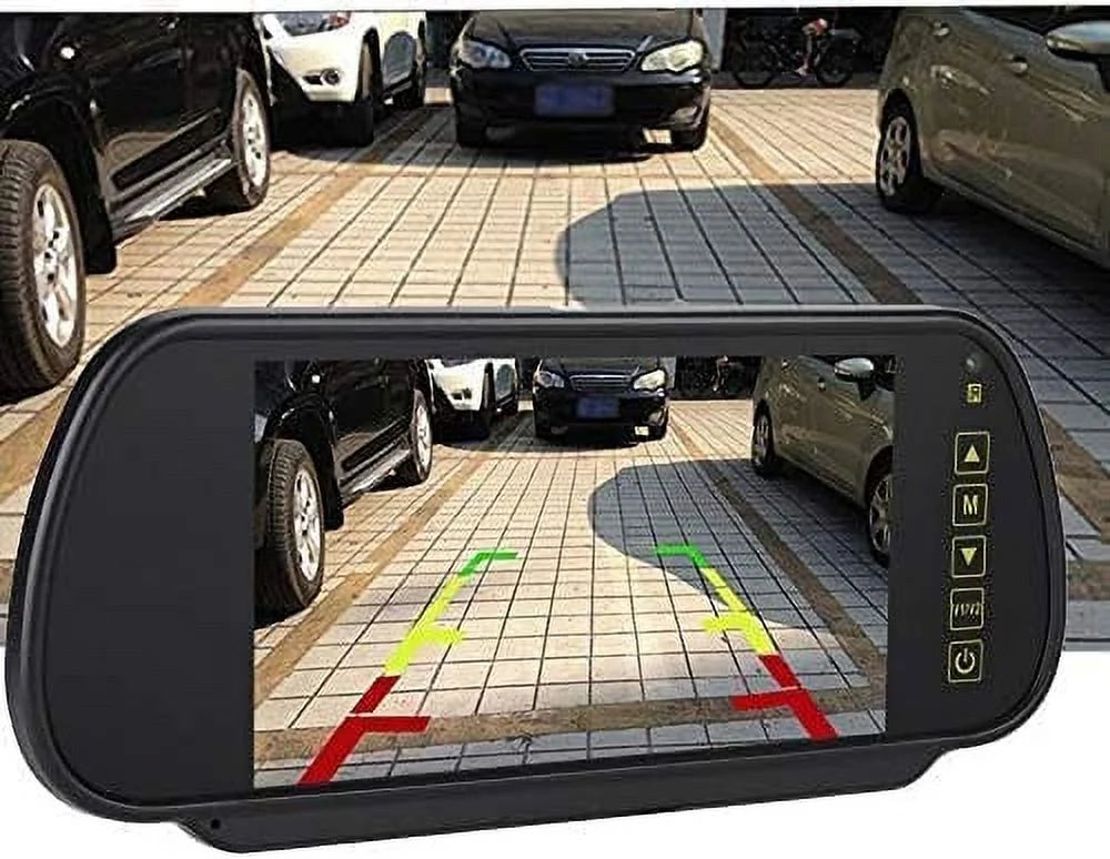 for Inch Parking Mirror Car Rear Vehicle Bileeko 7 Screen View Monitor LCD