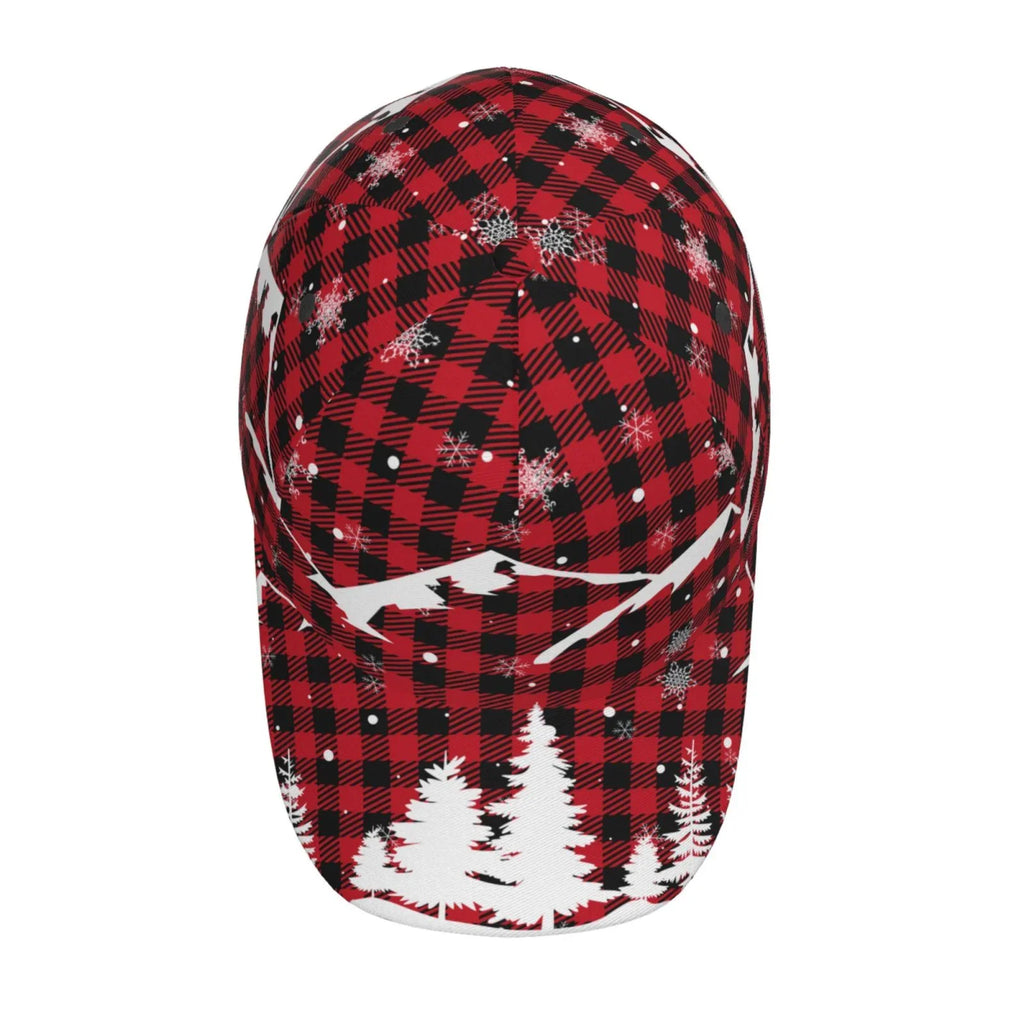 Hat(Christmas Size All Buffalo Dad Plaid) Running Baseball for and Activities Seasons Tree Workouts Outdoor Cap Adjustable Balery