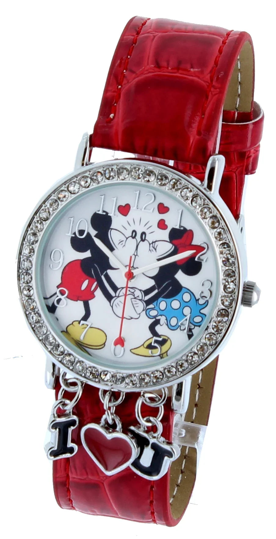 Red Band Kissing I & & holding With Hand Love Watch Mickey Minnie You