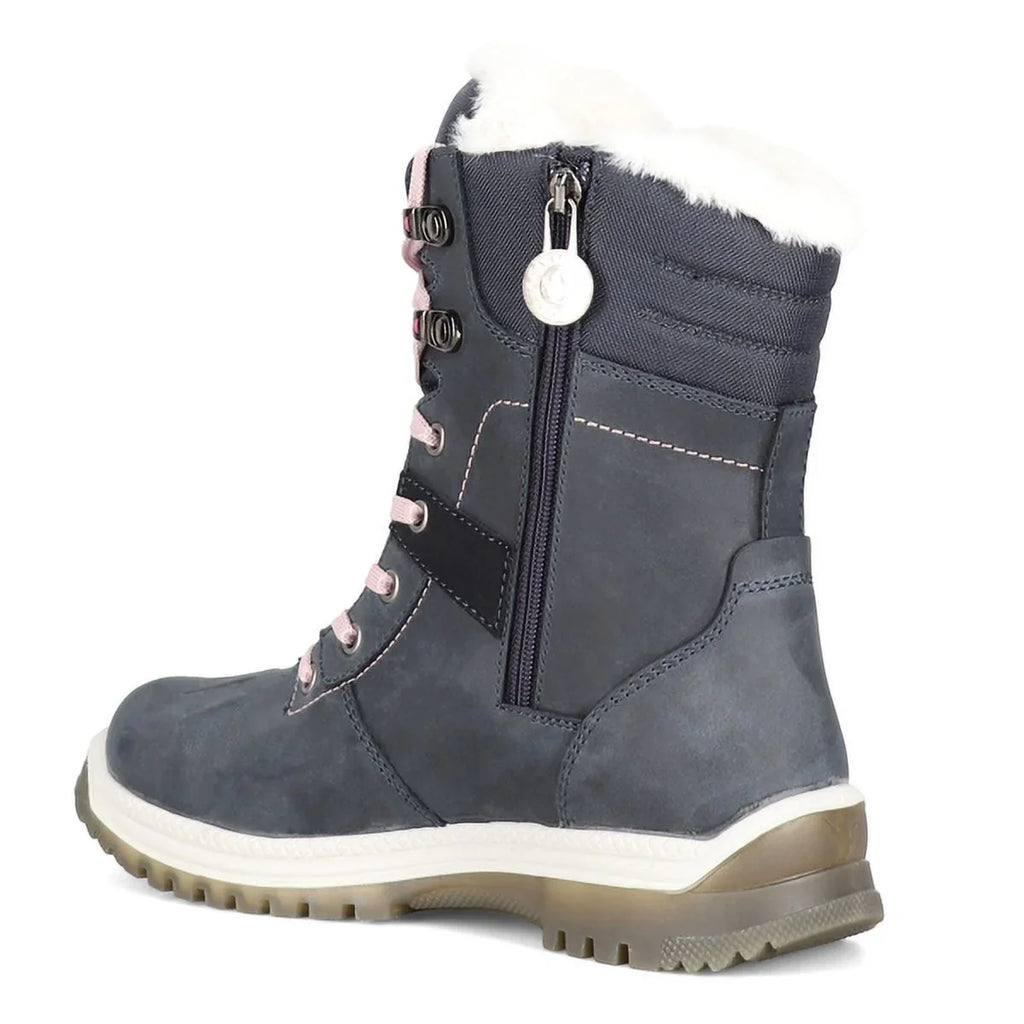 (M) Round Canada Outsoles Toe Boots, Side-Zip Size Night/Peony, Non-Slip Waterproof Santana 7 May Women's