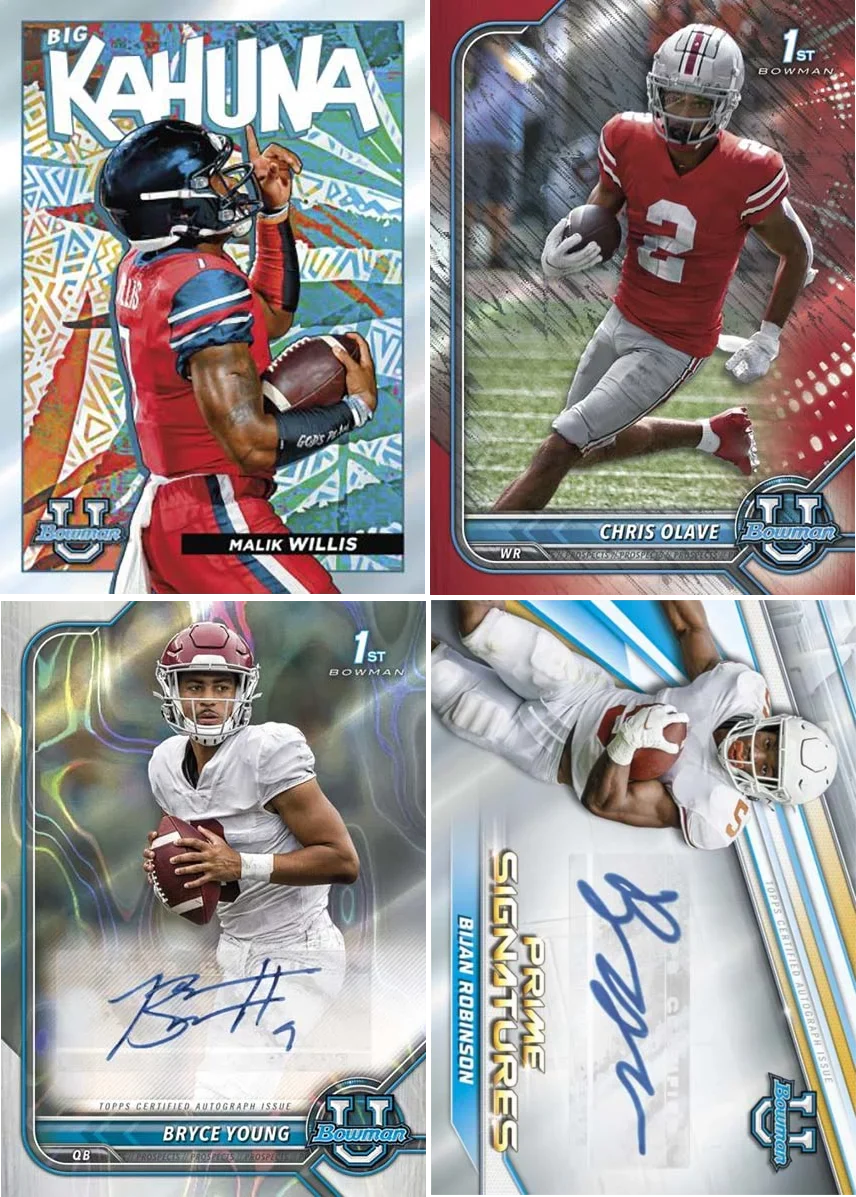 Blaster Trading University Topps Cards 2022 Bowman Football Box