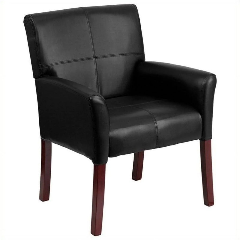 Side Black in Chair Kingfisher Guest Executive Lane Mahogany with Legs