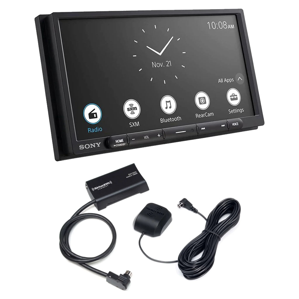 Sony XAVAX6000 w/SiriusXM Media SXV300V1 Tuner CarPlay Android Receiver