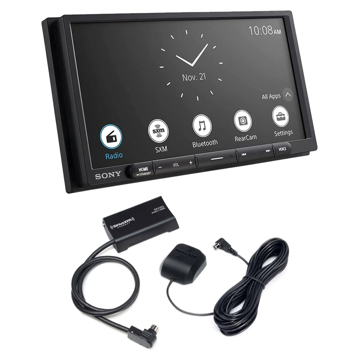 Sony XAVAX6000 w/SiriusXM Media SXV300V1 Tuner CarPlay Android Receiver