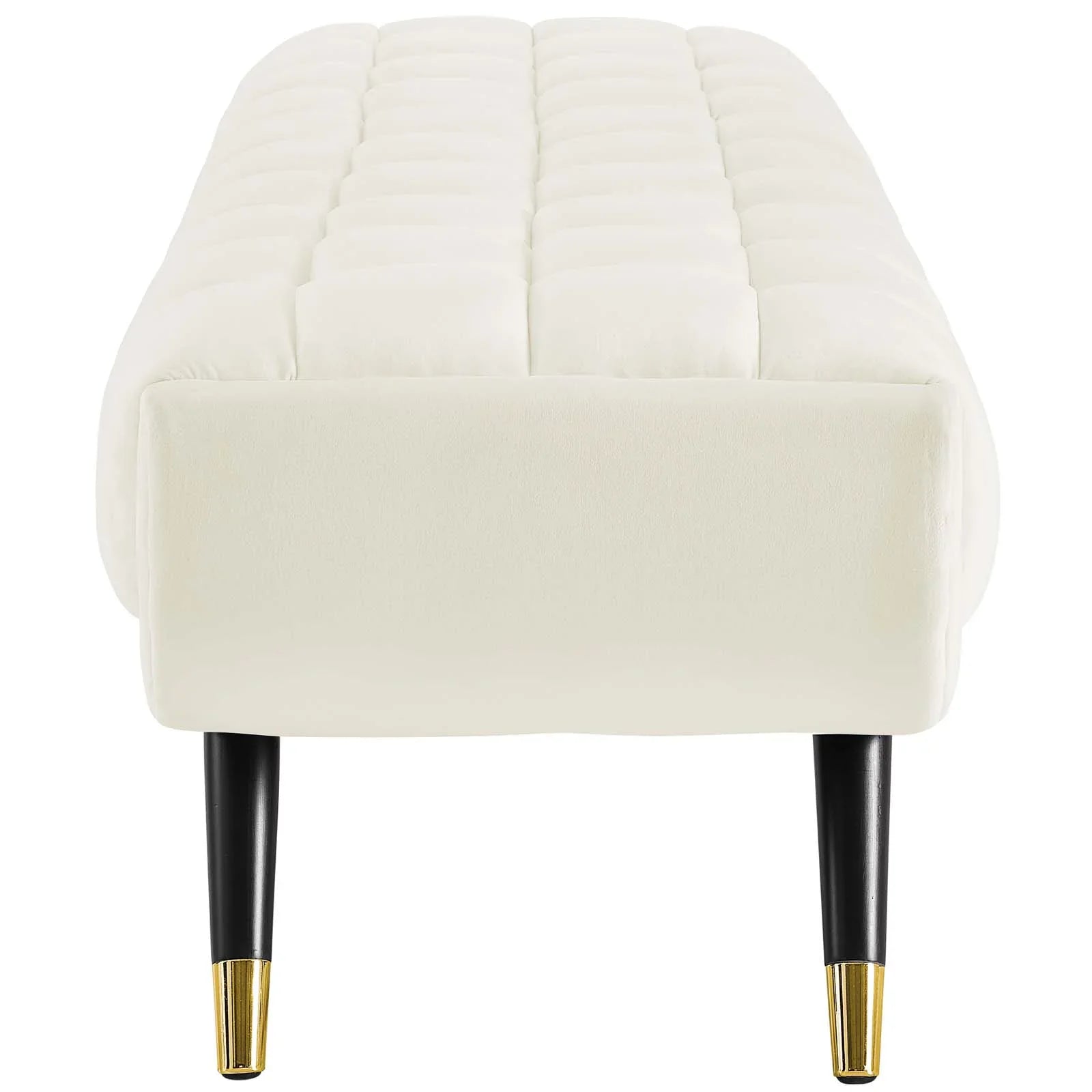 Ivory Velvet Modway Adept Performance Bench in