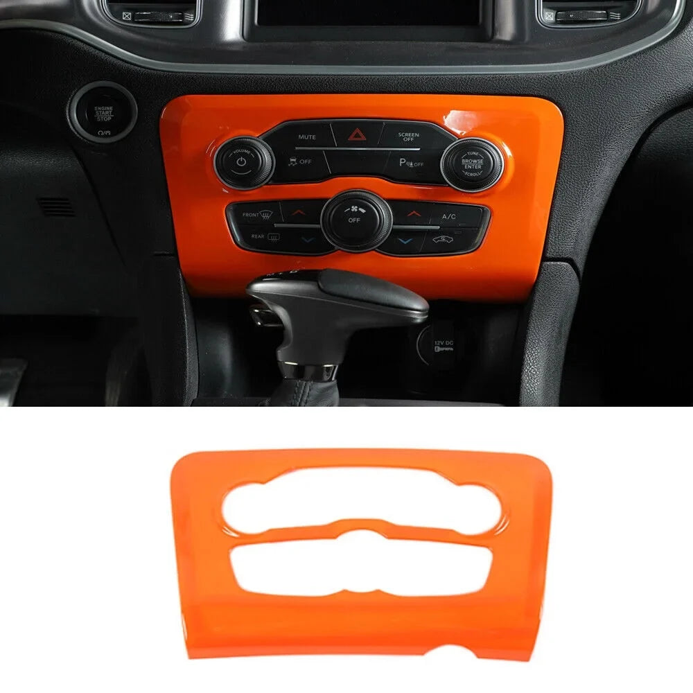 Panel 17x Console Cover Trim Center Dash Orange Teledu Kit Set