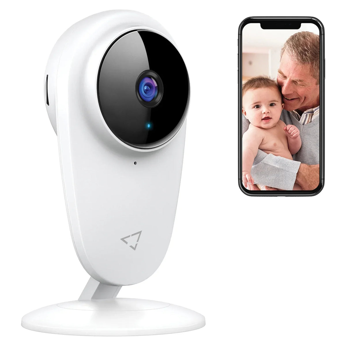 Victure Indoor WiFi Monitor, Smart Baby Camera Night White Security Vision, Color Home with 1080P