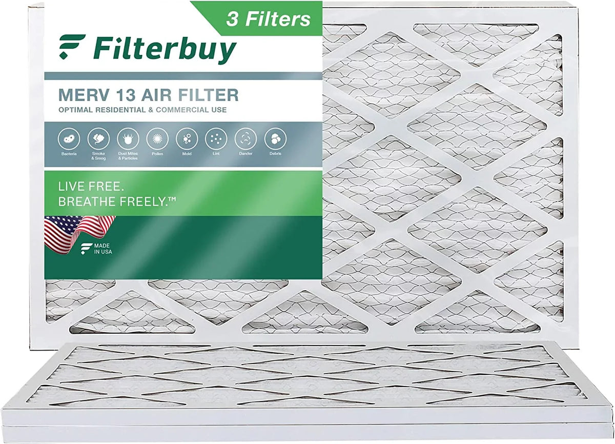 (3-Pack) Filters Pleated MERV 24x36x1 Furnace HVAC 13 Filterbuy AC oxygen