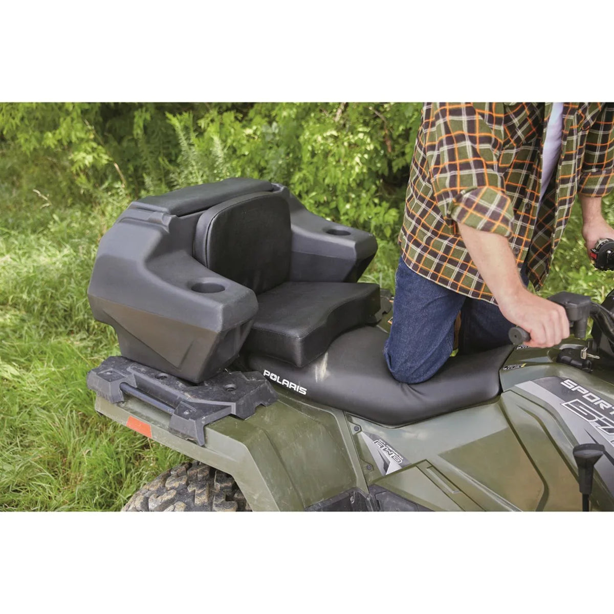 Guide Cargo Cushion, Helmet Large Gear ATV Lounger Holder Box, Storage, Seat with