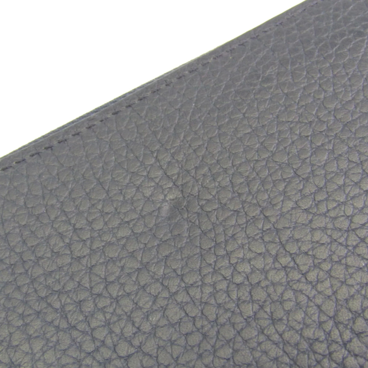 Vertical Louis Zippy Taurillon Leather (bi-fold) Wallet Long Vuitton Wallet Unisex Taurillon Navy M58823 (Good) Pre-Owned