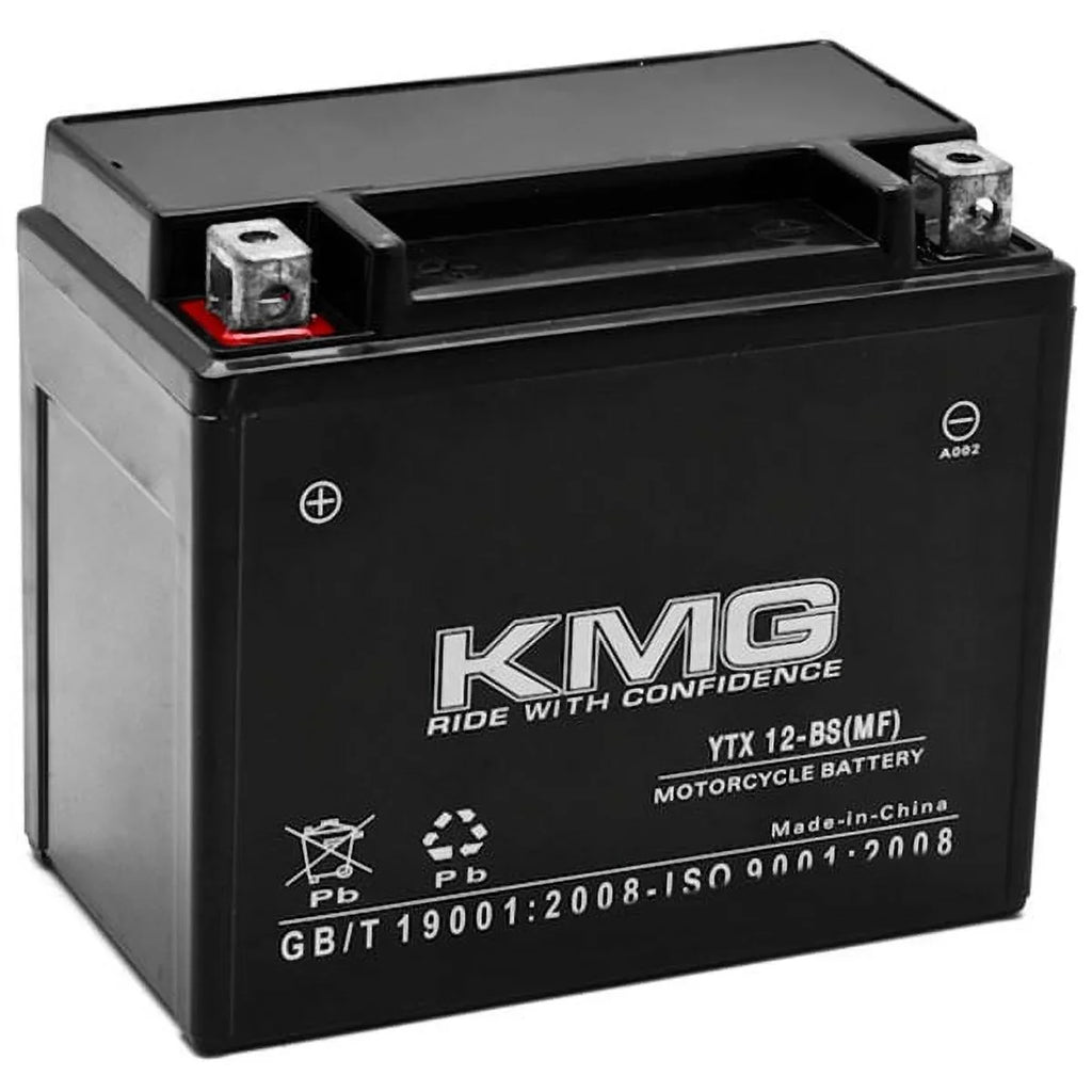 Suzuki High Battery Scooter YTX12-BS OEM with Snowmobile SMF Replacement Sealed Compatible 2001-2004 Battery Powersport PerFormance Free 12V 1000 Motorcycle Maintenance GSX-R1000 ATV KMG