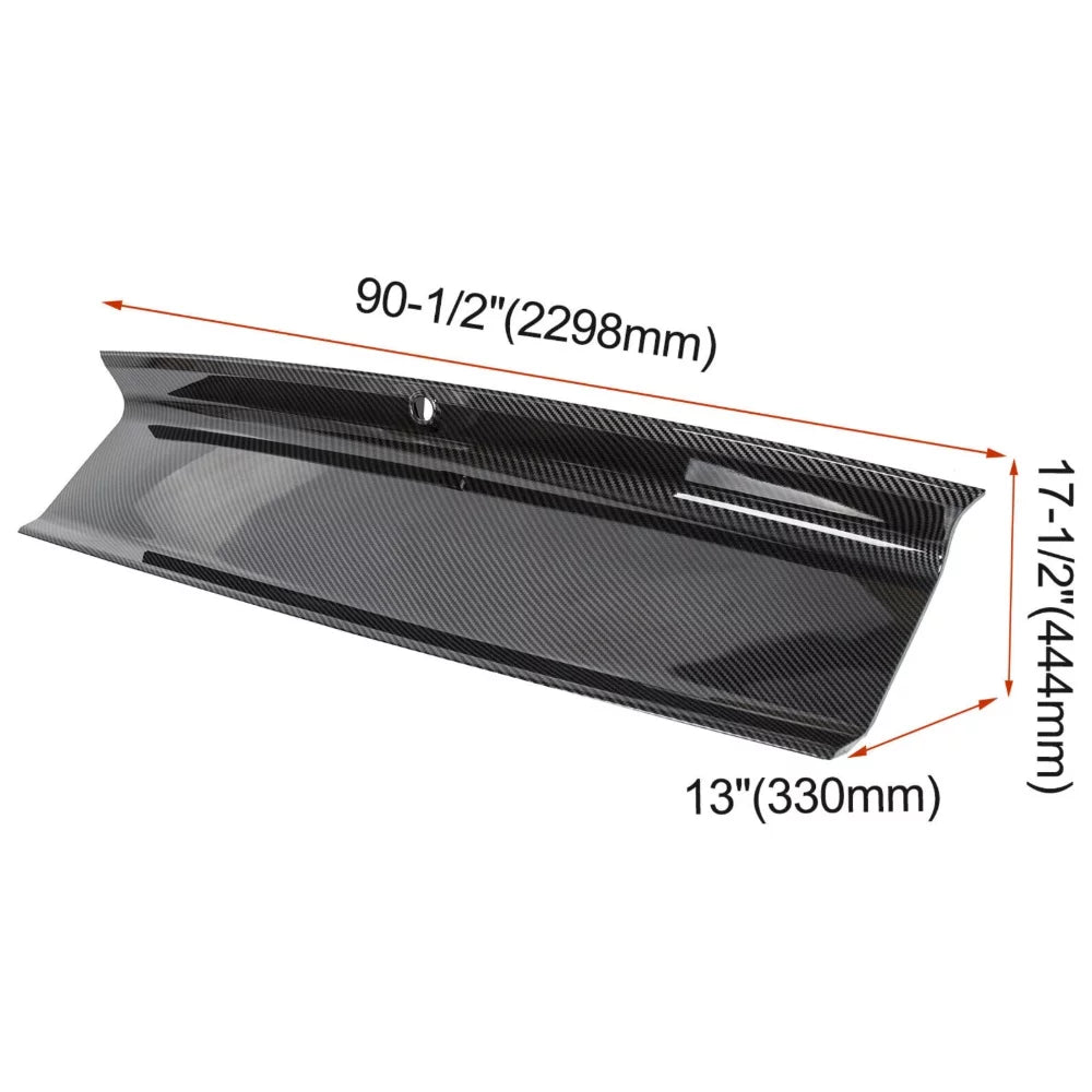 Mustang 2015-2021 Trunk Print Ford Cover Fiber Panel Gt For Decklid Carbon Rear