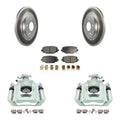 Auto Front 2012 C/V For Caliper Brake And Pads Semi-Metallic Disc KCG-100133P Dual Rear With Coated Ram Piston Kit Rotors Transit