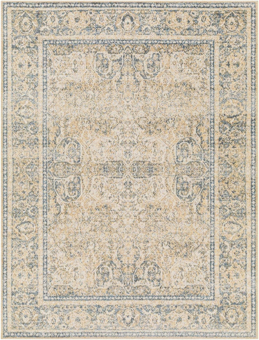 Washable) East Living 2X3 Rugs, Room, Machine Beige Kitchen 3', (2' Bedroom Traditional X Rug, Washable For Area Or Light Carpet Blue