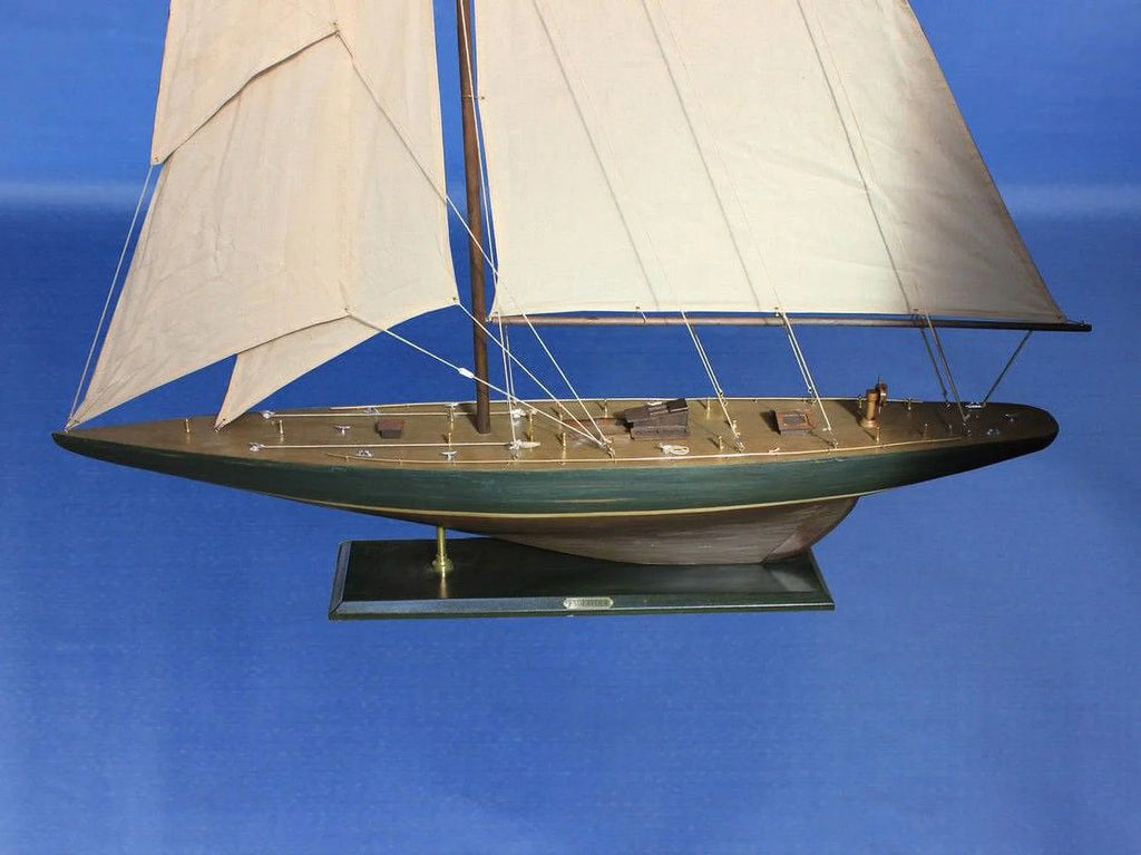 Endeavour Model Decoration- -ENDEAVOUR60 Rustic Wooden Sailboat in. Decor 60 Handcrafted R