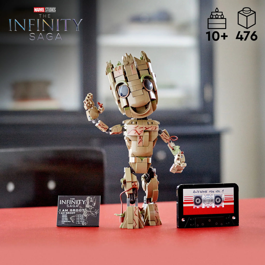 Galaxy am 76217 Buildable of Collectable 2 Guardians Groot Model Marvel Gift Figure, LEGO Groot the Set, I Toy, Baby Idea