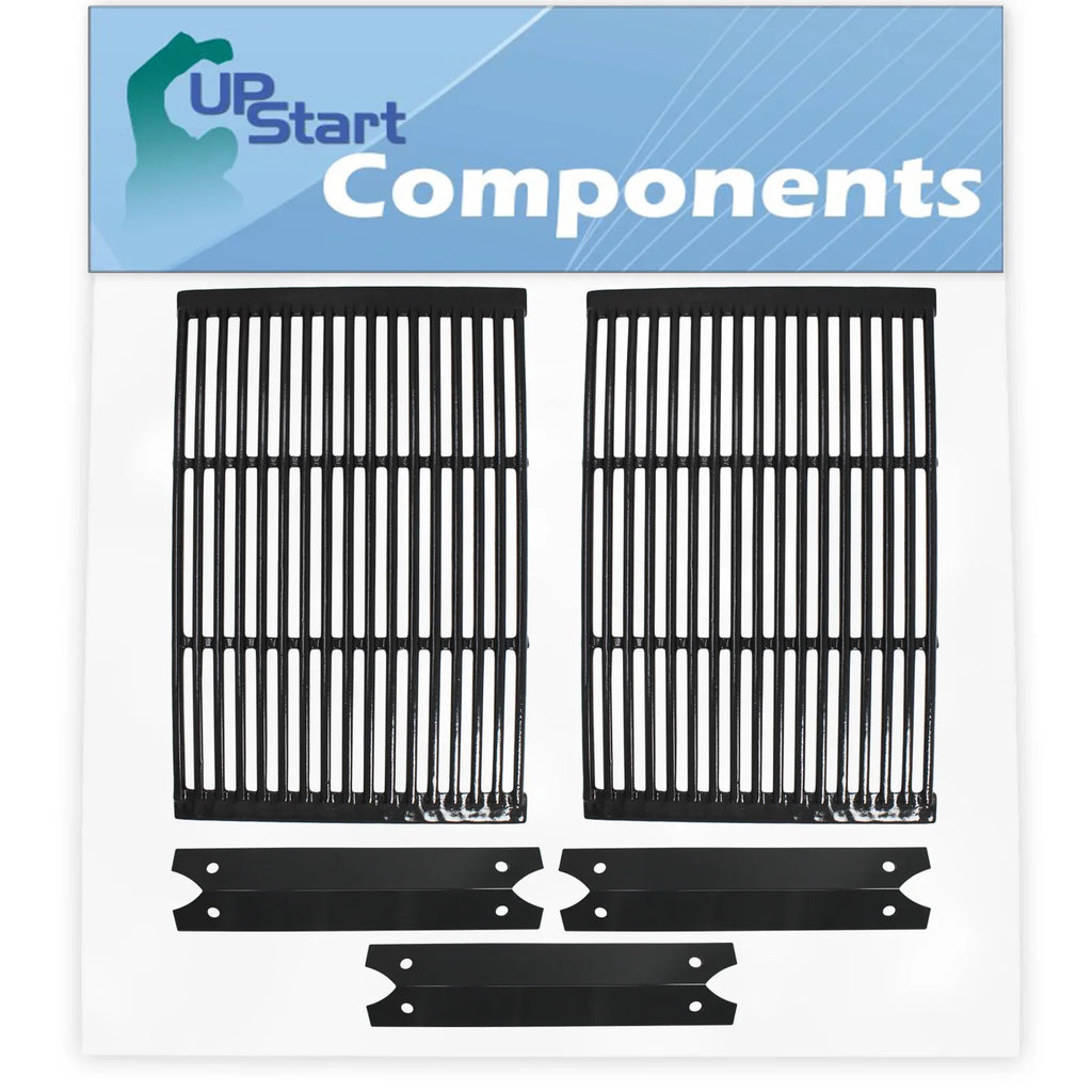 & Parts Grates Grid Replacement 3 & Tent BBQ Iron - Porcelain Flame 19" 810-6320-V Compatible Grill Shield Enameled 2 Charmglow for Flavorizer Bar Barbeque Cast Cooking Heat Tamer, Plate