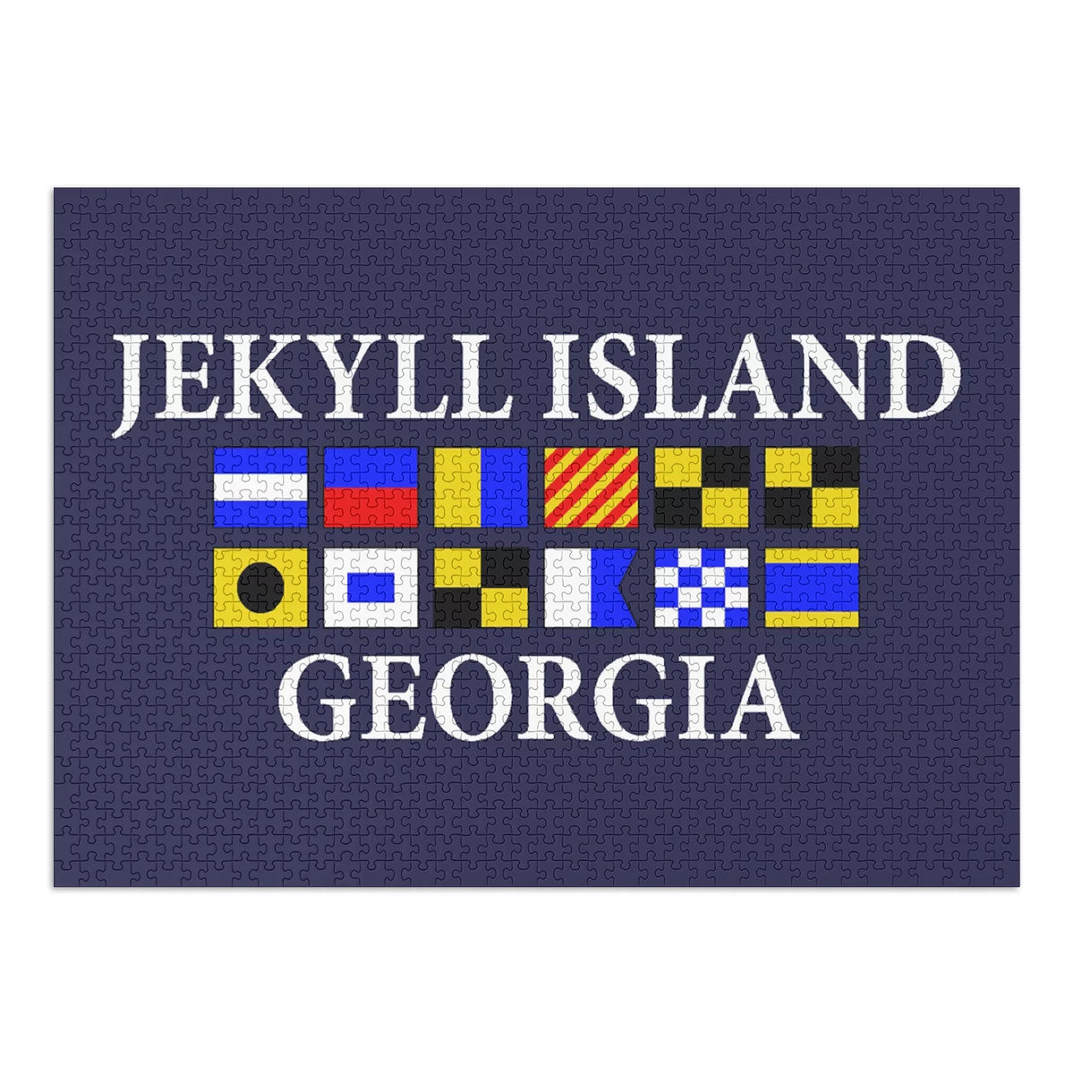 for Puzzle Nautical Family, Piece USA) Jekyll Size Challenging 19x27, Made and Puzzle, (1000 Georgia, Island, in Adults Flags Jigsaw