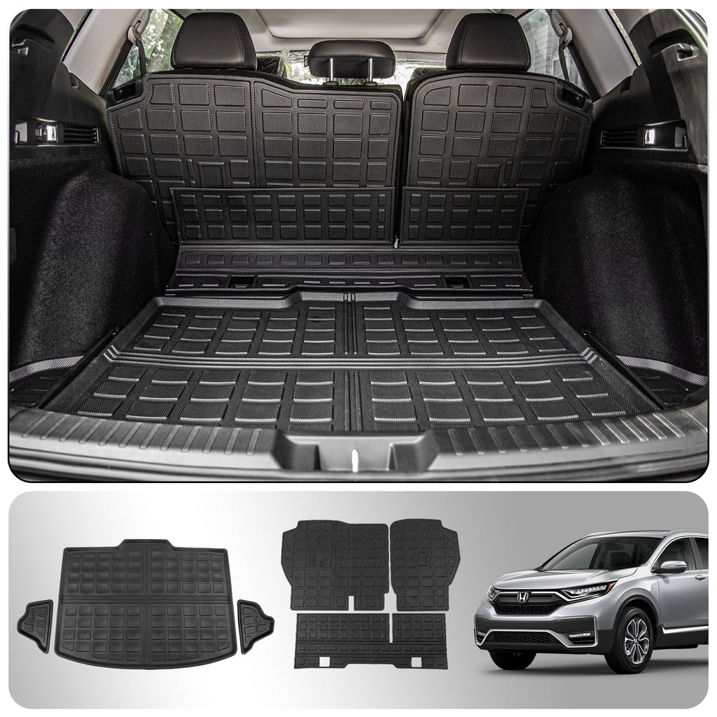 Trunk Mat Car Cr-v Seat 2024 2023 Honda Accessories 2024 Protector CRV Fuel 2024 Cargo Fit Cover Back Liner Honda mats