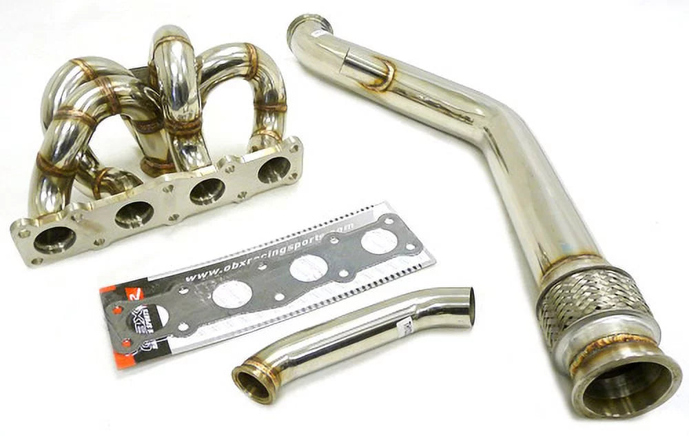 Stainless V-Band With By Hyundai Flange Manifold Fitment OBX-RS For Genesis 2.0L Steel 2011+