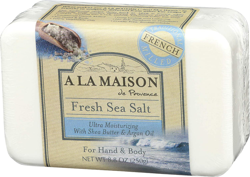 La Traditional Salt 8.8 So - ap, French rizing Oz, Ultra Pack Sea A Maison 6 Milled Moistu Bar Fresh