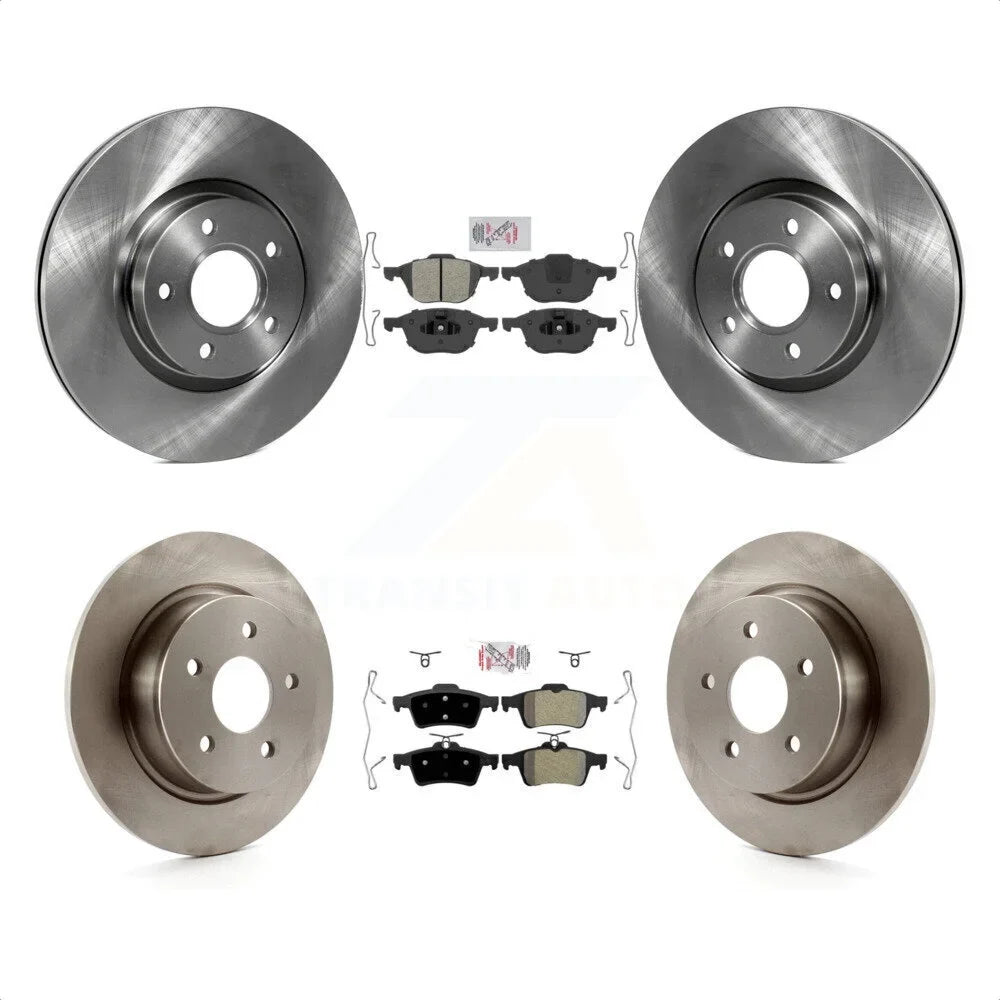 Transit Auto Brake Disc Front - For Pads Semi-Metallic Ford C-Max And Rear Kit K8A-102139 Escape Rotors