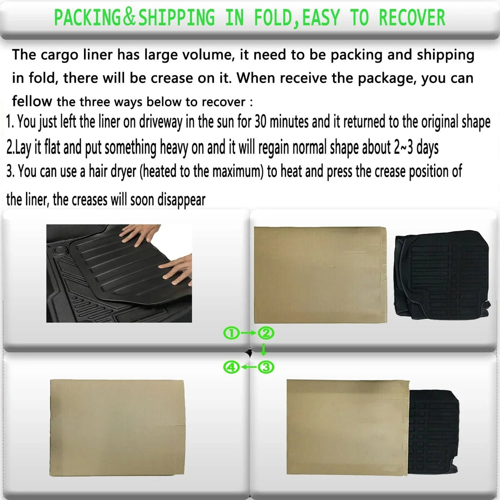 Cargo All Weather TPO Honda Hybrid Liner Cargo 2017-2022 Protection Mats For No CRV