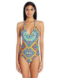 9452-2 New Lace 1Piece Surfside Simpson TyeDye $104 S Swimsuit, Jessica Maillot Back