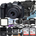 SanDisk Mount + 32GB 18-45mm Case with + Pack + Card Canon Accessory R7 ZeeTech Adapter Memory Lens + EOS Mirrorless 2 RF-S Camera