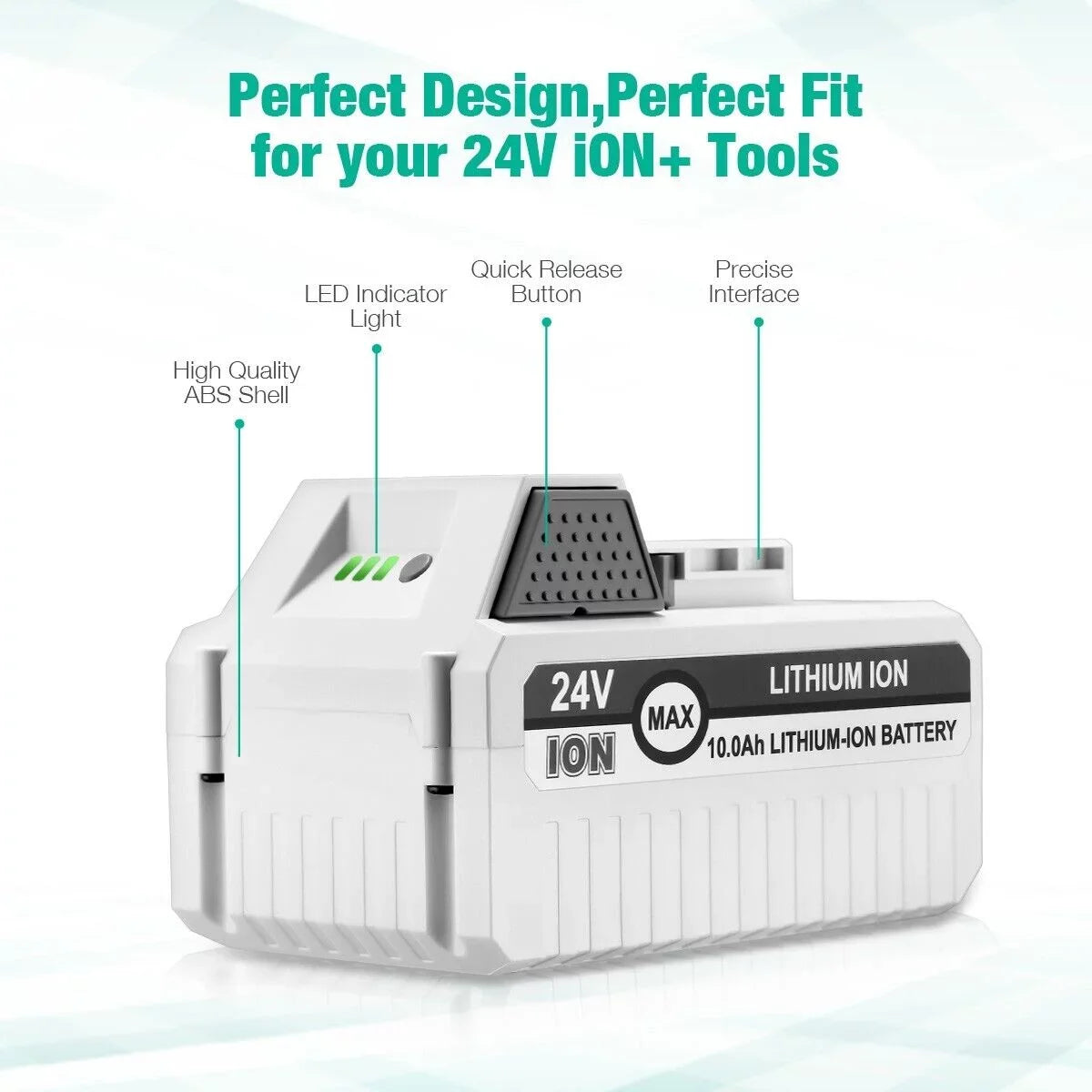 iON+ 24V-X2-SB18 All for Blower Joe Compatible 24VBAT 24VBAT-LTX Joe 24V 24VBAT-LTW Li-ion Snow Battery 24V Cordless for 24VBAT-LT Joe 10000mAh with Sun and Battery 2Packs Snow System iON+ 24VBAT-LTE