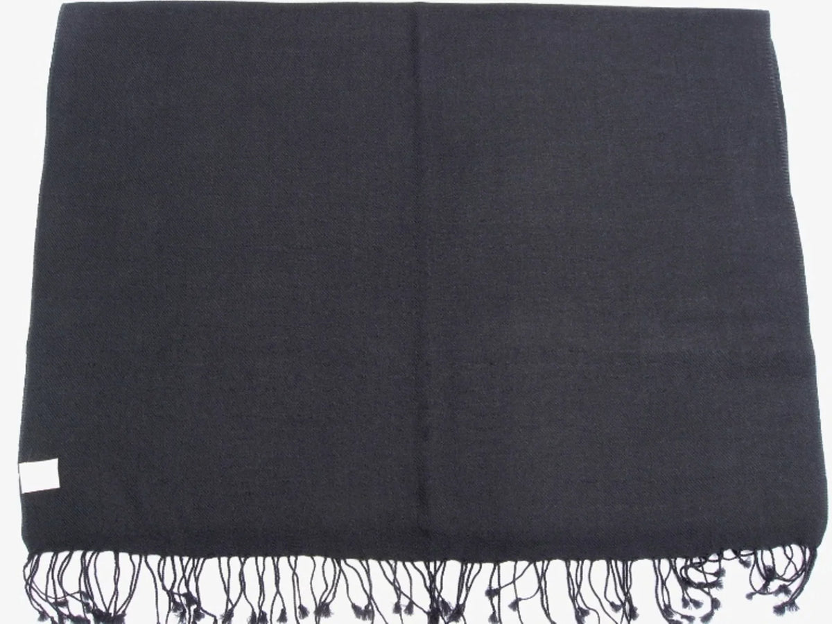 Shawl/Cashmere Shawl) Shawl/Shawls/Scarf/Scarves/Wrap/Stole/Muffler/Cape/Ruana/Blanket/Throw/Pashmina Regular Charcoal (Dark Scarf/Wool/Silk