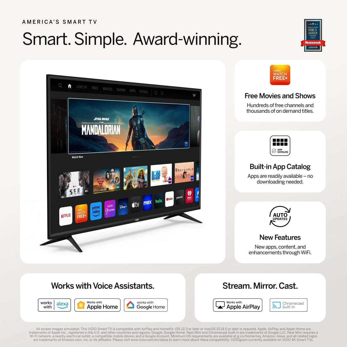 OLED SmartCast Smart OLED65-H1 65" 4K TV HDR Class VIZIO