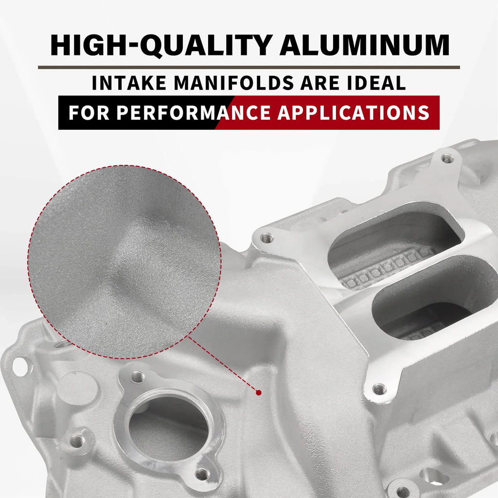 Plane Intake Aluminum Block Chevy 400 Dual Manifold Small 1957-1986 350 305 327 SBC FGJQEFG