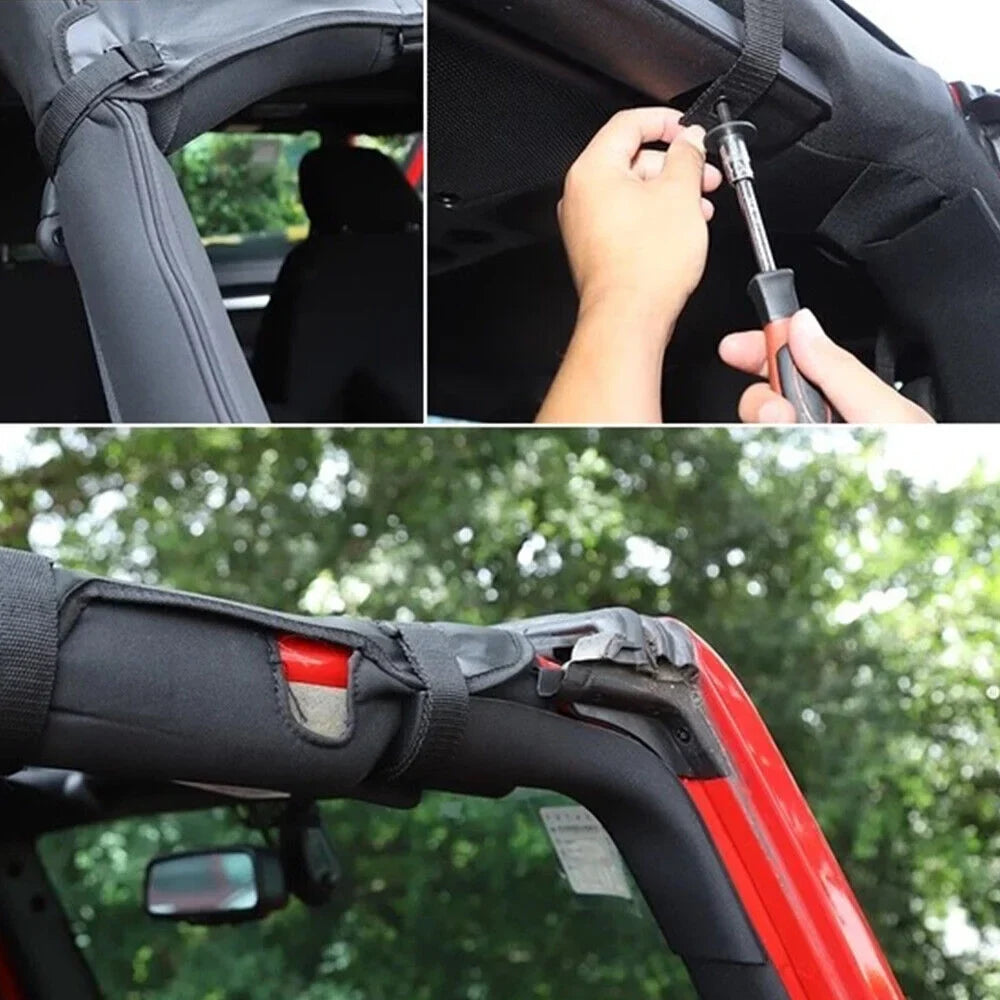 Leather Sunshade Easy JKU Maximum Wrangler Install, Top Protection - Sun 07-18 Jeep JLLOM JK Premium