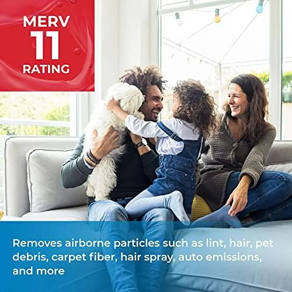 merv air 16x20x2 in filters 11 pleated pack) - made (6
