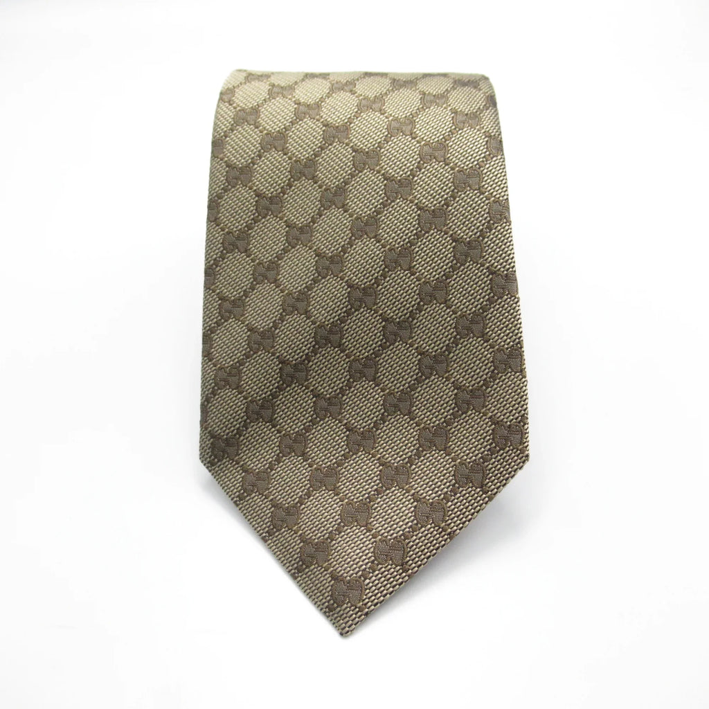 Beige tie silk Pre-Owned GUCCI (New)