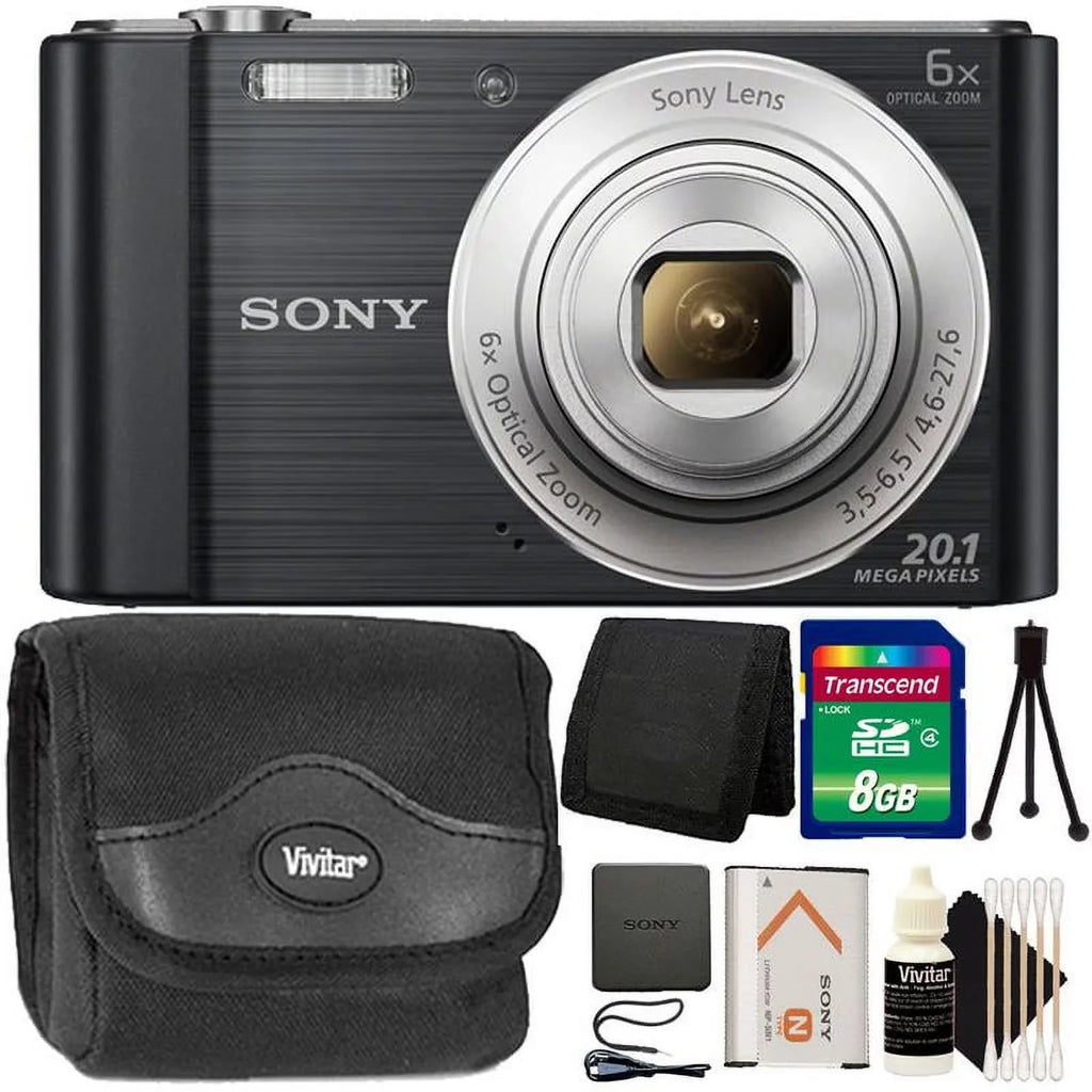with More Sony Camera Digital Cyber-shot DSC-W810 Card, and Case 16GB 20.1MP