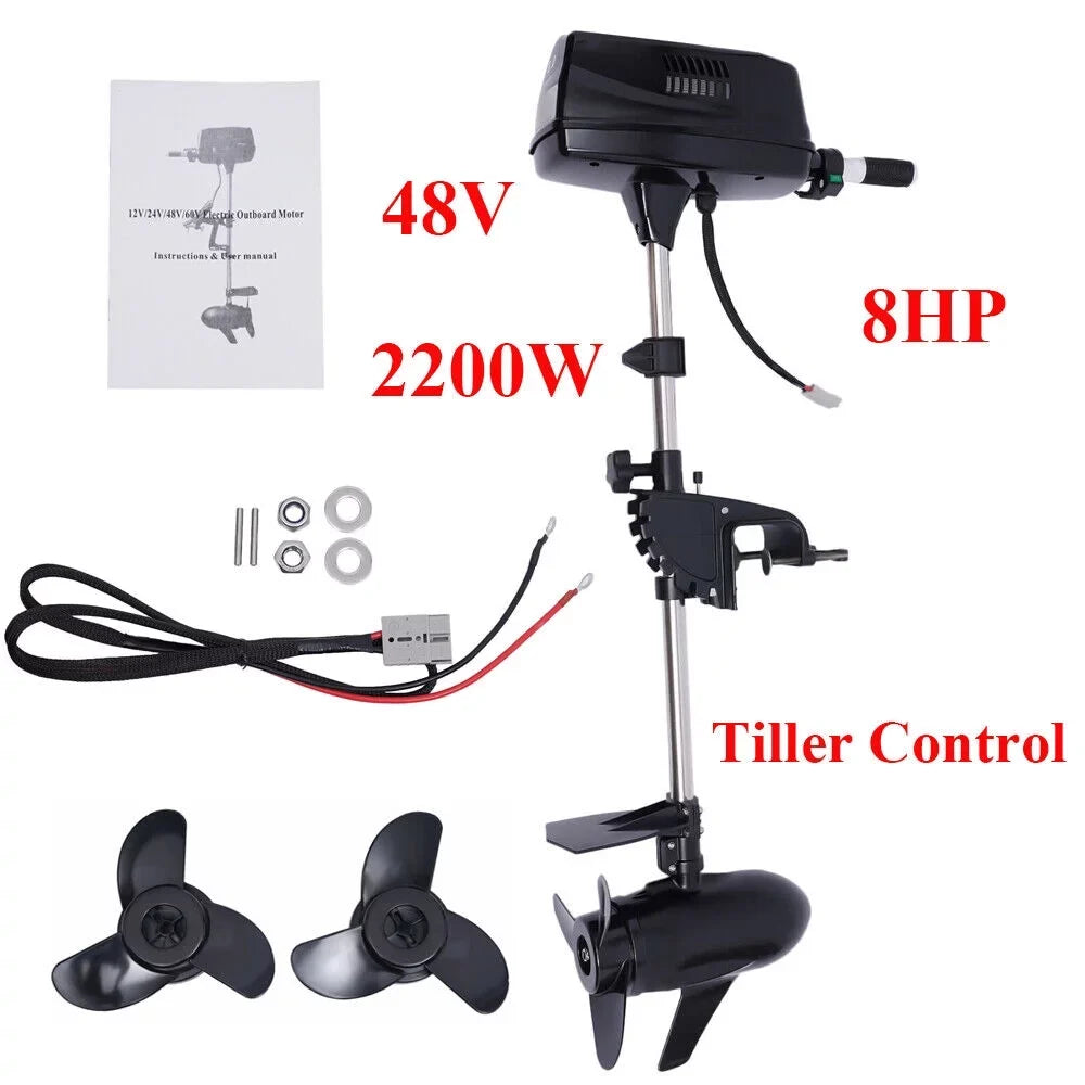 Adventure 8 Engine for and 48V Outdoor Fishing TOOL1SHOoo Aquaculture with Outboard 2200W Electric Horsepower