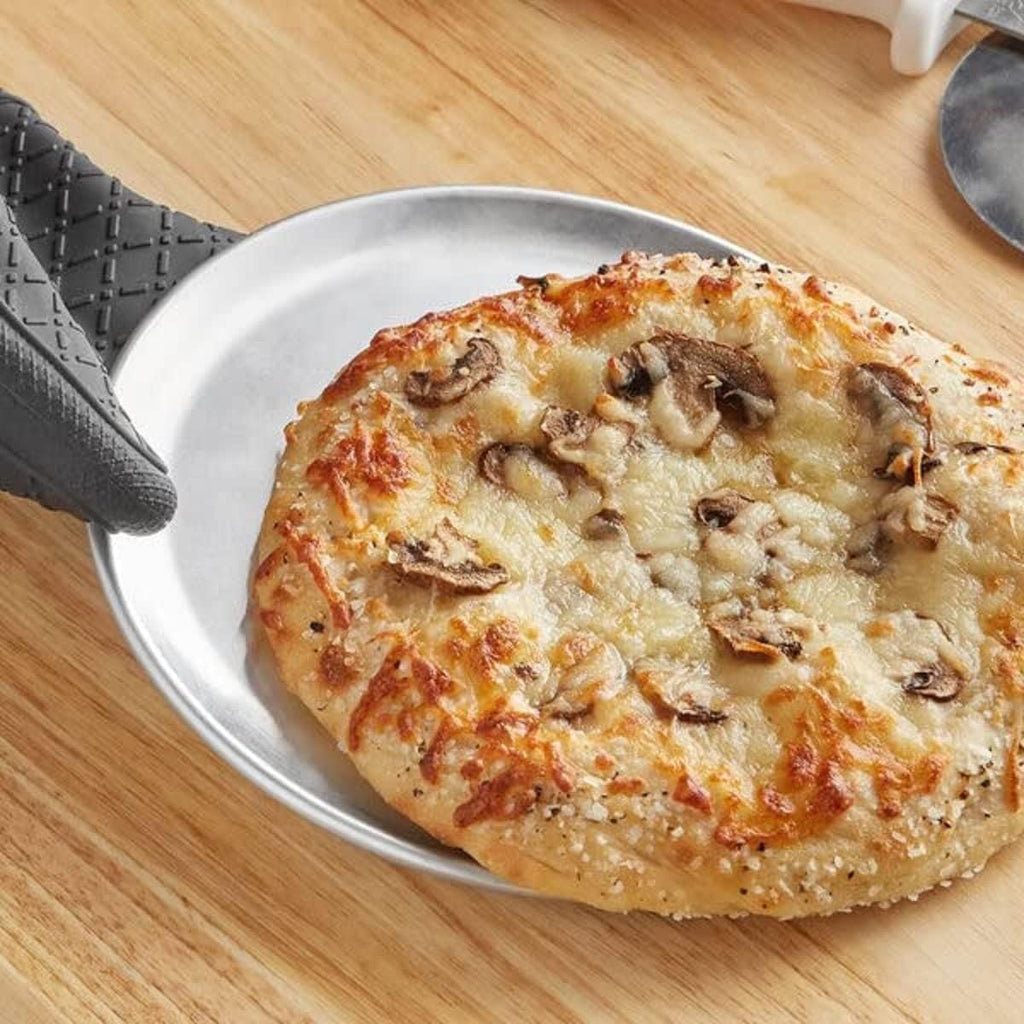 TrueCraftware- Tray Style Pizza Pan Baking Pan 8” Pizza Set - Aluminum Bakeware Pizzeria Baking & 6 Round Tray Pizza Tray Round for Kitchen of Restaurants Tray Coupe Home
