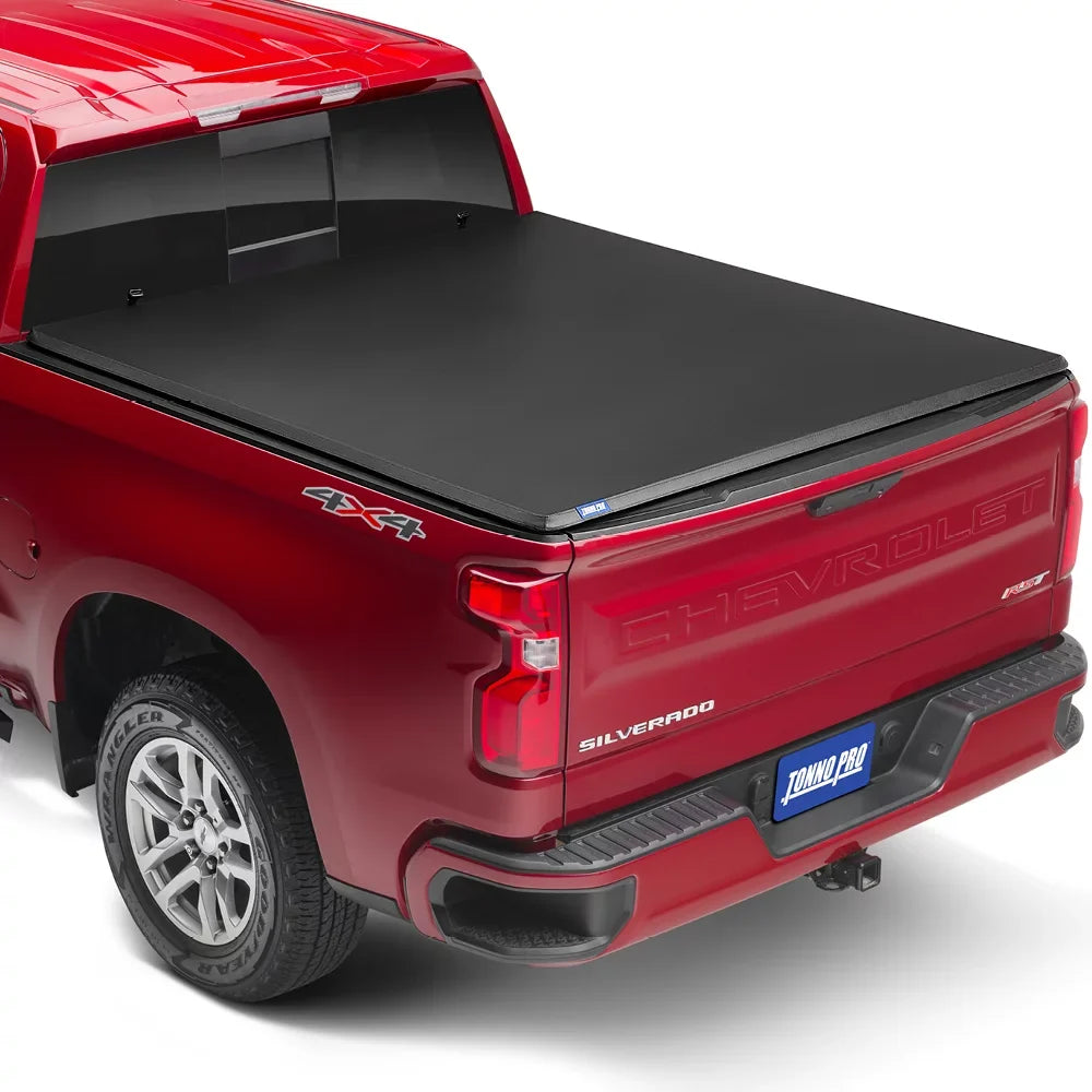 6' | Dodge Soft | Fold, (76.3") Cover Folding Pro Bed 4" Bed 42-210 | Fits Tonno Ram 2021 1500/2500/3500 Tonneau Truck - 2019 Tonno
