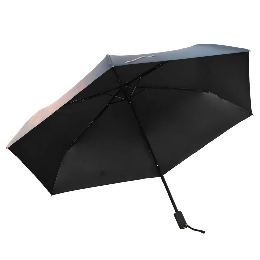 Compact Travel Winter Windproof for Umbrella Size Lightweight Boat with 50+ Folding Umbrella Rain Snow Packable Arc UPF