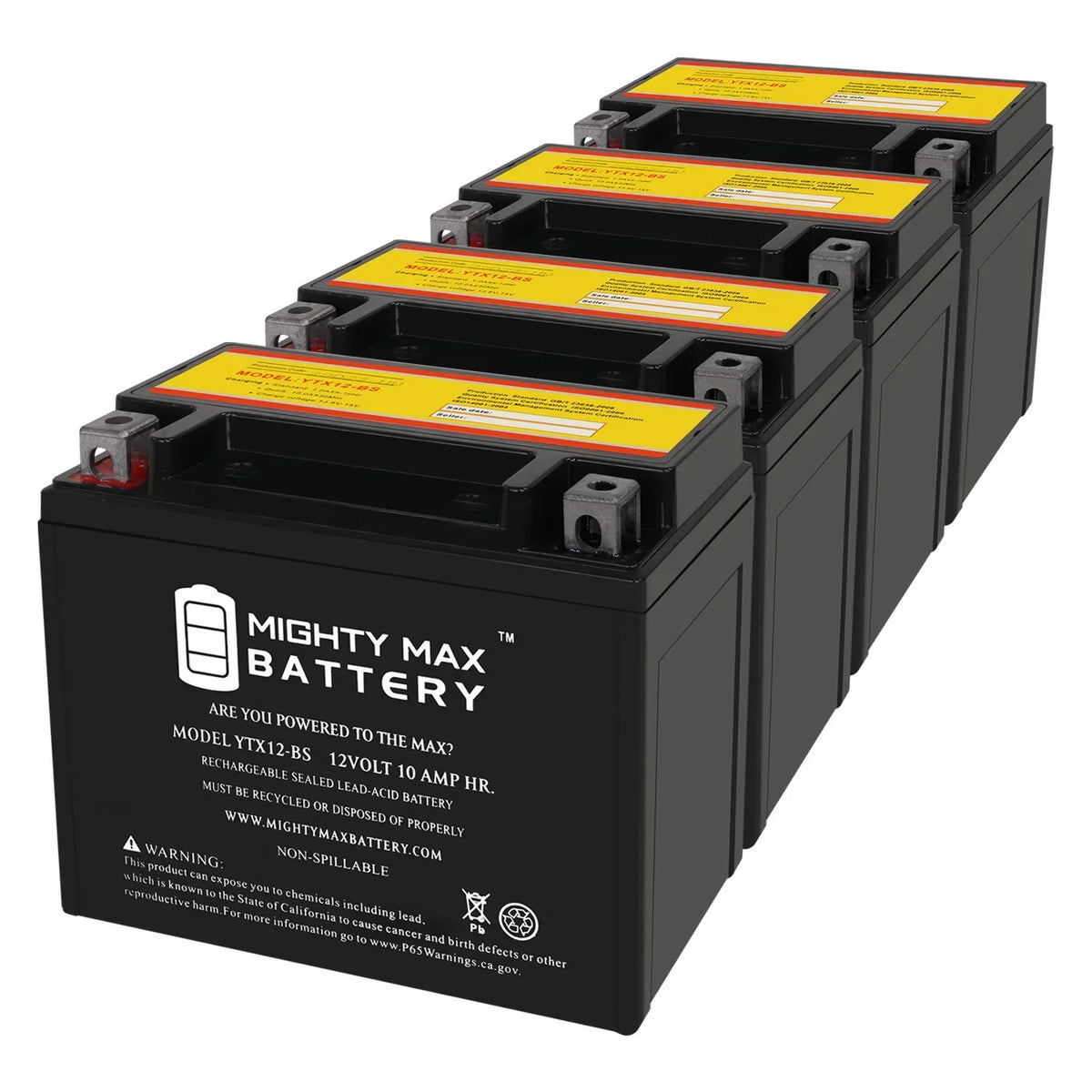 01-04 Replacement Z 10Ah 12V with - YTX12-BS Pack compatible 4 Suzuki Battery GSX-R1000,