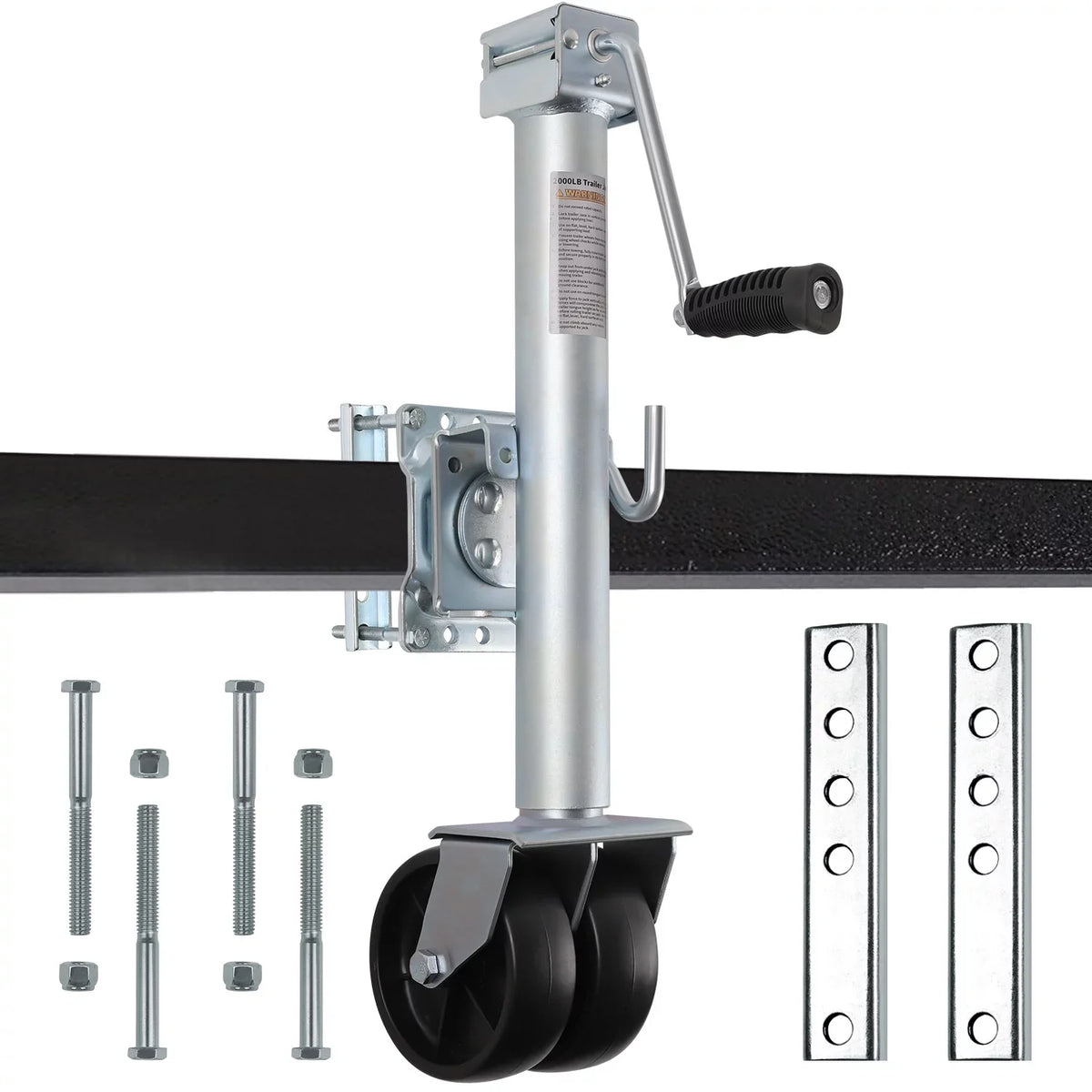 14" Swivel Jack, Wheels, Weize Lift Boat Trailer lbs, 2000 Heavy Dual Trailer with Duty Jack
