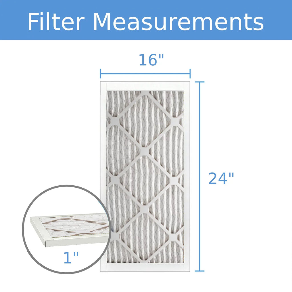 MERV Surface Extended (6 Pleated oxygen Filter, 40 Mechanical Pack) 8, oxygen Hi-E / 16x24x1, Guard Purolator
